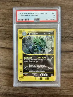 2002 tyranitar-holo pokemon expedition PSA 1.5 POP 2 - Image 2