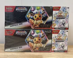 Pokemon Prismatic Evolutions Surprise Box Booster Bundle - Lot of 2 - Image 1