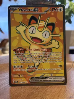 Pokemon TCG: Meowth ex 107/088 Me03 Perfect order NM - Full Art - Image 1