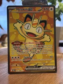 Pokemon TCG: Meowth ex 107/088 Me03 Perfect order NM - Full Art - Image 2