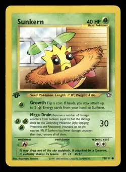 Sunkern 078/111 1st edition Pokemon Neo Genesis - Image 1
