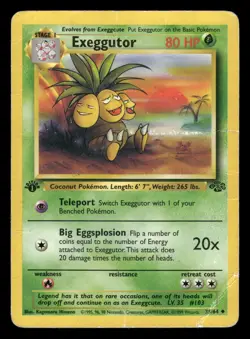 Exeggutor 35/64 1st edition Pokemon Jungle - Image 1