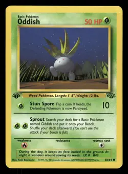 Oddish 58/64 1st edition Pokemon Jungle - Image 1