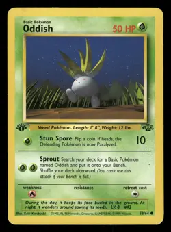 Oddish 58/64 1st edition Pokemon Jungle - Image 1
