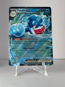 PALAFIN EX 061/167 DOUBLE RARE TWILIGHT MASQUERADE POKEMON NEAR MINT - Image 1