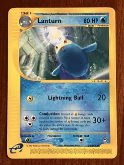 Lanturn 20/147 Rare Non Holo Aquapolis E-Reader Pokemon - Image 1