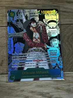 Dracule Mihawk Manga OP14-119 One Piece Azure Sea's Seven - Image 1