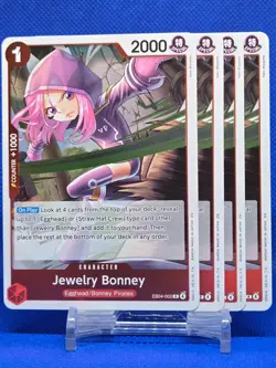 4x Jewelry Bonney EB04-002 R | Adventure on Kami's Island | One Piece TCG | EN - Image 1