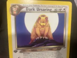 Pokemon Cards: 1st Edition Neo Destiny Rare: Dark Ursaring 21/105 - Image 1