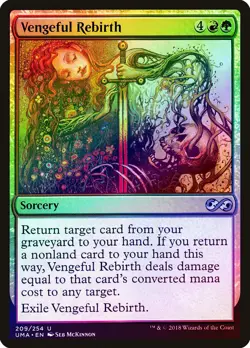 Vengeful Rebirth FOIL Ultimate Masters NM Red Green Uncommon MTG CARD ABUGames - Image 1