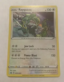 Pokemon TCG - Rayquaza - SWSH029 - SWSH: Sword & Shield Promo Cards - Cosmo Holo - Image 1
