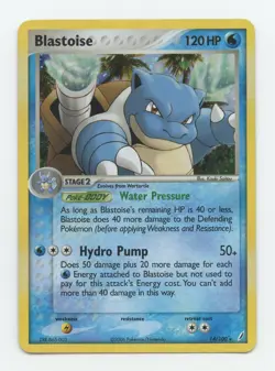 Blastoise 14/100 Pokemon Card Holo Rare Crystal Guardians LP - Image 1