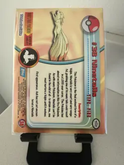 Vintage 1999 Topps Chrome Pokemon Ninetails Foil - Image 2