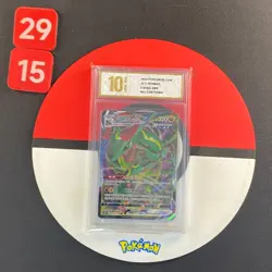2024 PTCG Pokemon Card S-Chinese cs4bC 098/132 RRR Rayquaza VMAX Grade10 - Image 1