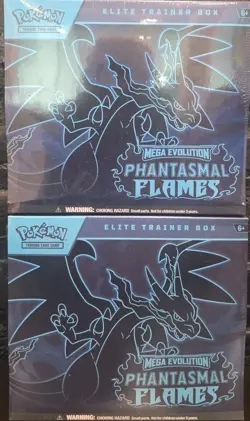 Pokemon Mega Evolutions Phantasmal Flames Elite Trainer Box ETB Sealed LOT OF 2 - Image 1
