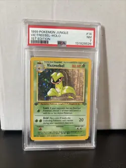 1999 Pokemon Jungle Victreebel 1st Edition Holo #14 PSA 7 - Image 1