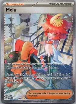 Mela 254/182 SV04: Paradox Rift Pokemon TCG Special Illustration Rare NM - Image 1