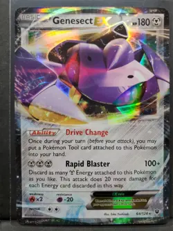 Genesect EX 64/124 Holo Rare EX Fates Collide Pokemon NM - Image 1