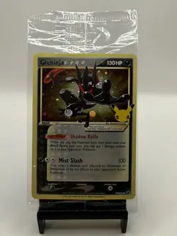 Pokemon Greninja Gold Star Holo Promo SWSH144 Celebrations Black Star Sealed - Image 1