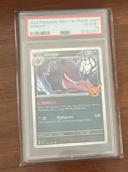 2024 POKEMON TRICK OR TRADE #057 GENGAR PSA 10 - Image 1