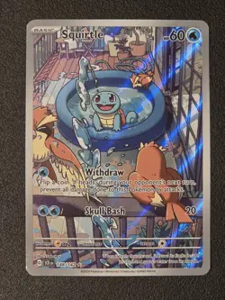 Pokemon Squirtle Illustration Rare Holo SV07: Stellar Crown 148/142 NM - Image 1