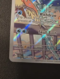 Pokemon Squirtle Illustration Rare Holo SV07: Stellar Crown 148/142 NM - Image 4