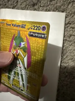 Pokemon TCG Iron Valiant EX Paradox Rift 261/182 Hyper Rare - Image 3