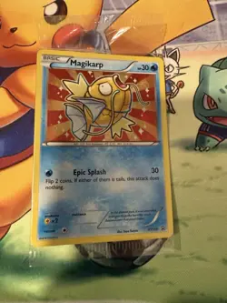 Pokemon TCG Shiny Magikarp Black Star Promo Card XY143 Sealed - Image 1