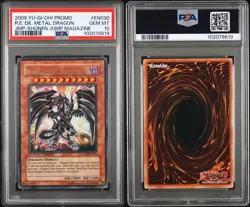 PSA 10, POP 10 Yu-Gi-Oh! 2009 JUMP-EN030 Red-Eyes Darkness Metal Dragon - Image 3