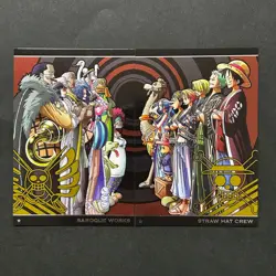 S5671 Baroque Works No.9-21 Straw Hat Crew No.9-22 One Piece Wafer Cards M14 - Image 1