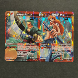 S4792 Nami Zoro Holo Japanese One Piece Miracle Battle Carddass Promo Cards - Image 1