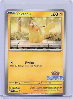 Pikachu (Illustration Contest 2024) 214 SV: S&V Promo Cards - Pokemon TCG - NM - Image 1