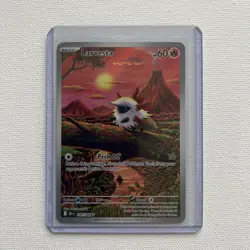 Larvesta 099/086 SV: Black Bolt Illustration Rare Holo Pokemon TCG Card NM - Image 1