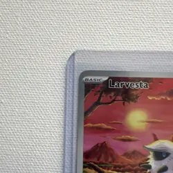 Larvesta 099/086 SV: Black Bolt Illustration Rare Holo Pokemon TCG Card NM - Image 3