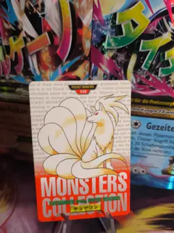Pokemon Karte Card carddass Monsters collection Red 1996 japanese Ninetales NM- - Image 1