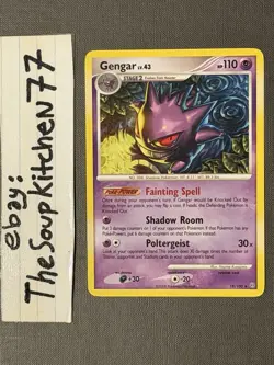 Gengar 18 100 Diamond & Pearl Stormfront Pokemon Card NM - Image 1