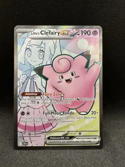 Lillie's Clefairy EX Ultra Rare Full Art Holo Card 173/159 Sv: Journey Together - Image 1