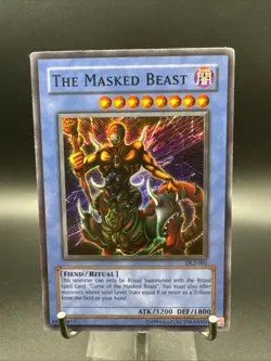 The Masked Beast Yu-Gi-Oh! DL2-001 Rare Ritual Monster Card - Image 1