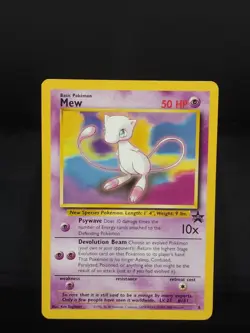 Mew #8 Non-Holo Black Star Promo WOTC Pokemon Card LP - Image 1