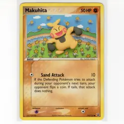 Pokemon TCG Makuhita 75/113 EX Delta Species Regular Common Card EN-LP 2005 - Image 1