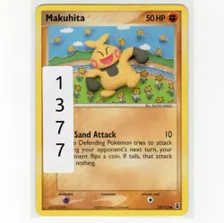 Pokemon TCG Makuhita 75/113 EX Delta Species Regular Common Card EN-LP 2005 - Image 3