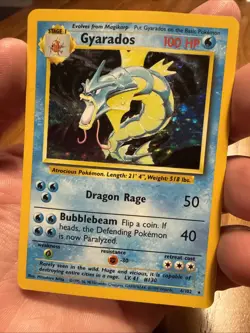 Pokemon TCG Base Set Gyarados Holo Card 6/102 Rare - Image 4