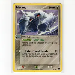 Pokemon TCG Metang 35/108 EX Power Keepers Regular Uncommon Card EN-MP 2007 - Image 1
