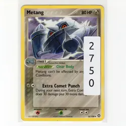 Pokemon TCG Metang 35/108 EX Power Keepers Regular Uncommon Card EN-MP 2007 - Image 3
