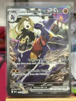 Pokemon Cynthia's Garchomp EX 232/182 EX Holo Rare 330 HP Pokemon TCG Card - Image 1