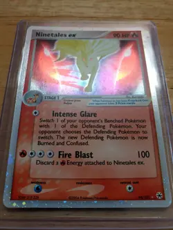 Pokemon 2004 Ninetales Ex 96/101 Hidden Legends Holo Rare Card - Image 2