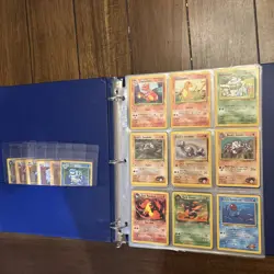 Pokemon Card Vintage Lot WOTC Holo rare Old School Fire Minty FIRE TCG Binder - Image 1