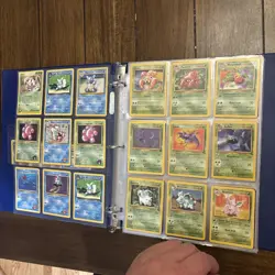 Pokemon Card Vintage Lot WOTC Holo rare Old School Fire Minty FIRE TCG Binder - Image 2