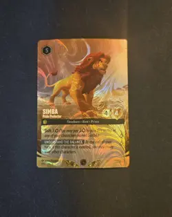 Disney Lorcana Simba Pride Protector Foil Card DLC Challenge Promo Prize Top 64 - Image 1