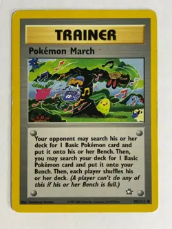 Pokemon Card Neo Genesis Pokemon March 102/111 Moderately Played - Image 1